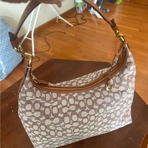 Coach Juliet 38 Brown Patterned Shoulder Bag